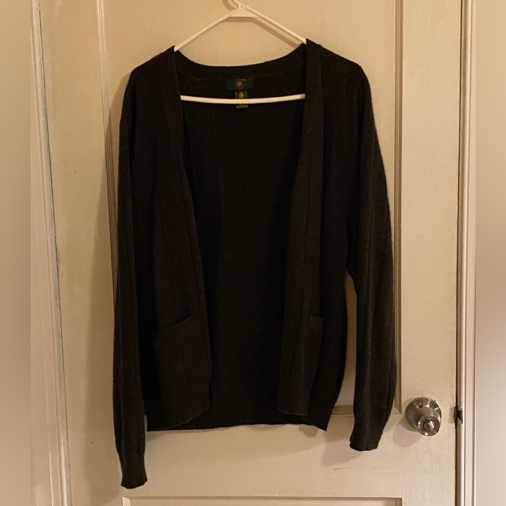 Dark Brown Cardigan Sweater